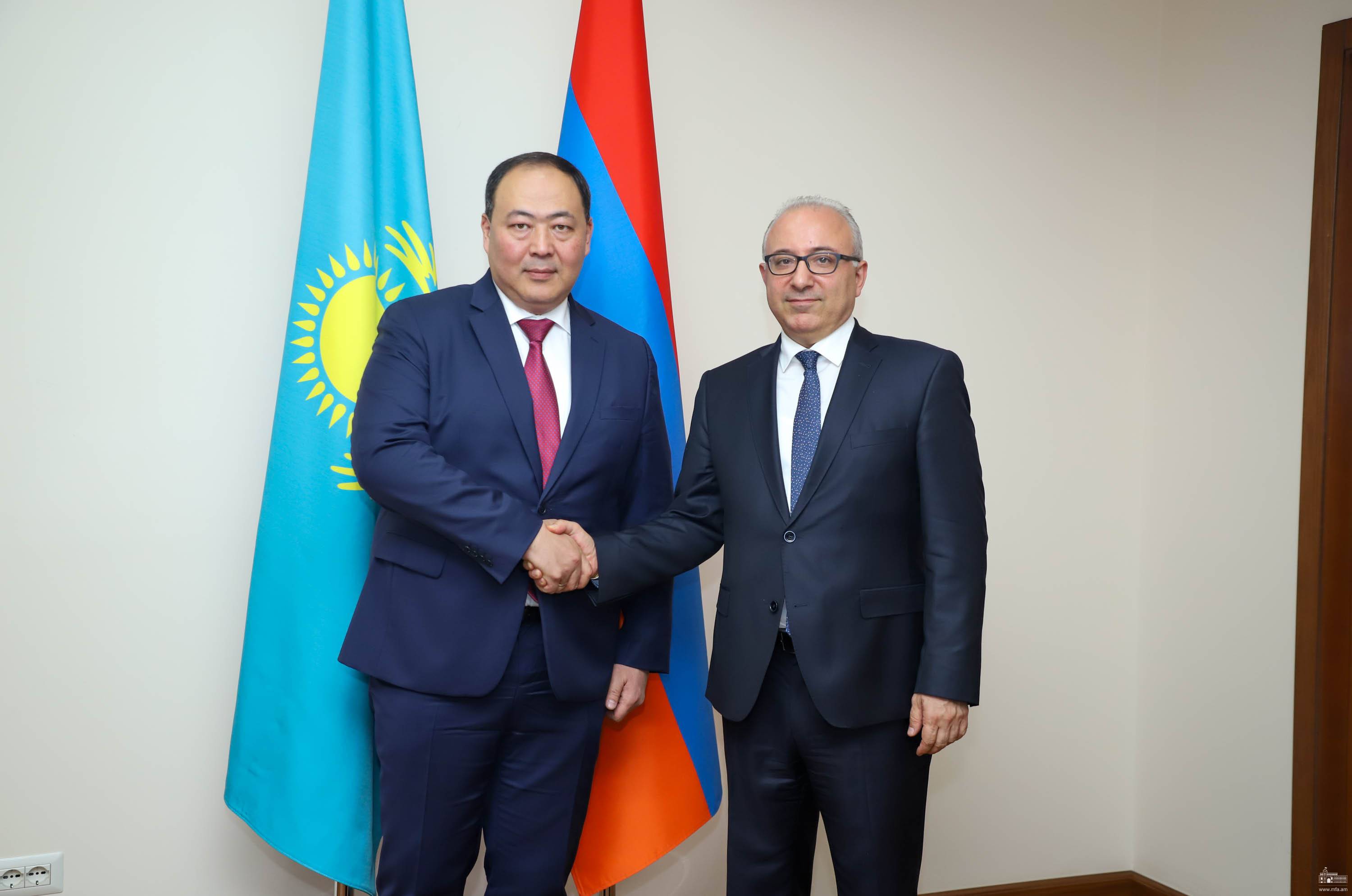 Հայաստանի և Ղազախստանի արտաքին գործերի նախարարությունների միջև անցկացվել են քաղաքական խորհրդակցություններ