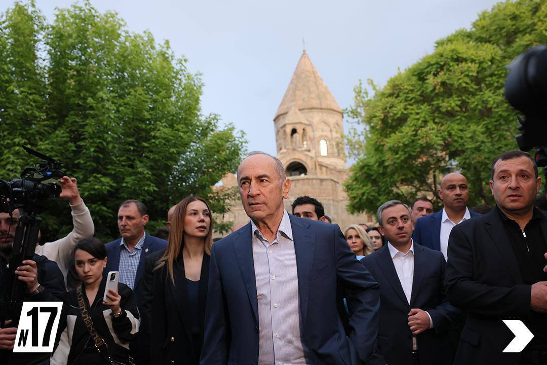 Էջմիածնում ավարտվեց «Հայաստան» դաշինքի նախընտրական քարոզարշավի առաջին օրը