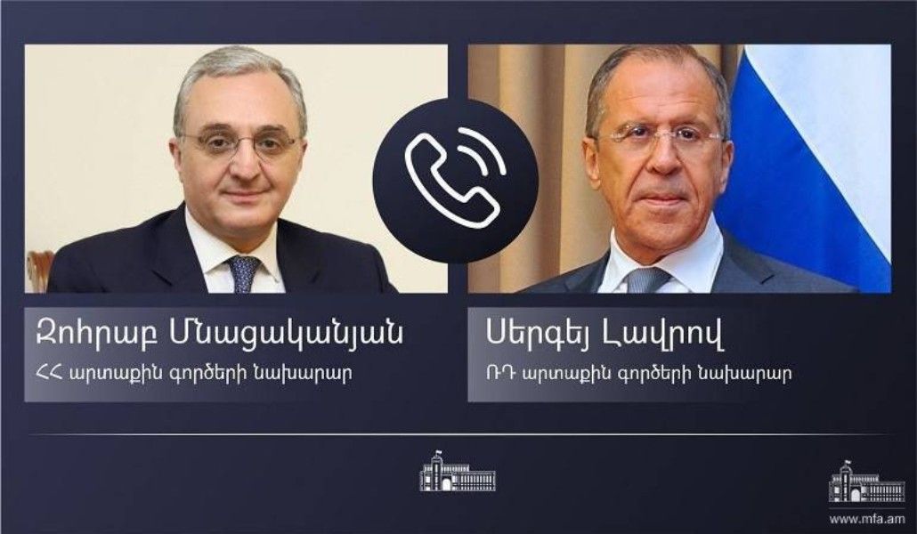 Мнацаканян и Лавров обсудили напряженную ситуацию на армяно-азербайджанской границе  