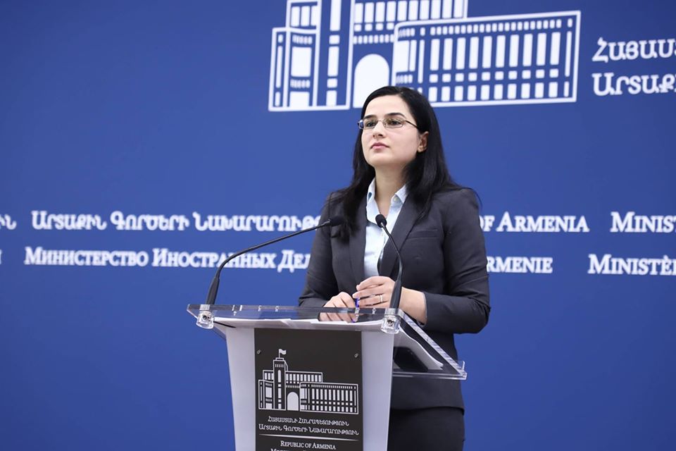 ԱԳՆ մամուլի խոսնակ Աննա Նաղդալյանի ճեպազրույցը․ ուղիղ