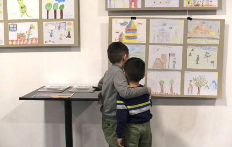 Արցախից Հայաստան եկած երեխաները նկարների ցուցահանդեսով պատմում են Արցախի մասին