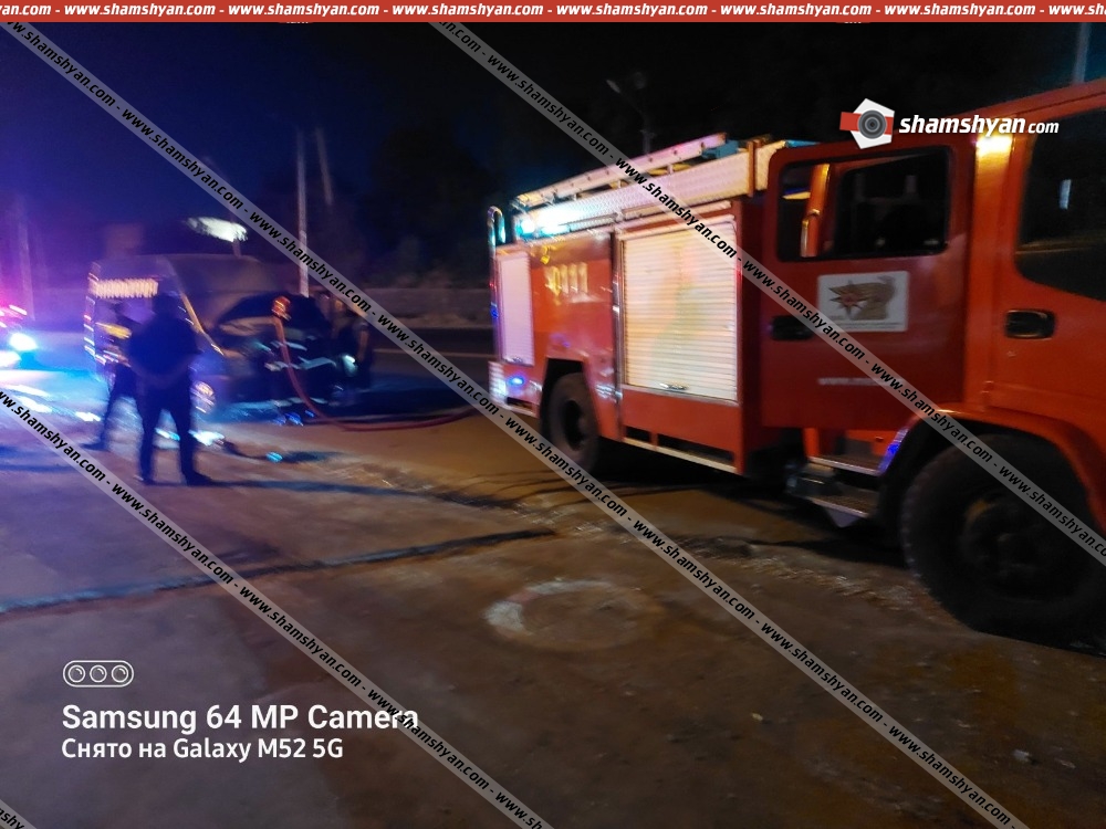 Արտակարգ դեպք՝ Երևանում. բեռնափոխադրում իրականացնող Ford Transit-ում հրդեհ է բռնկվել