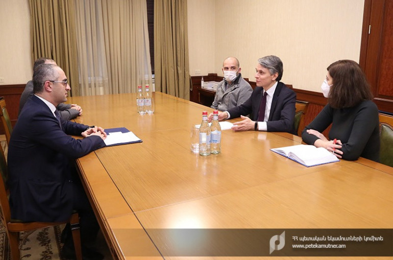 ՊԵԿ նախագահն ընդունել է ՄԱԿ-ի Զարգացման ծրագրի մշտական ներկայացուցչին