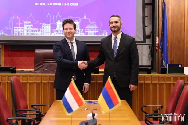 Հայ-նիդերլանդական համագործակցության զարգացում․ Հռոմում հանդիպել են երկու երկրների ԱԺ ղեկավարները