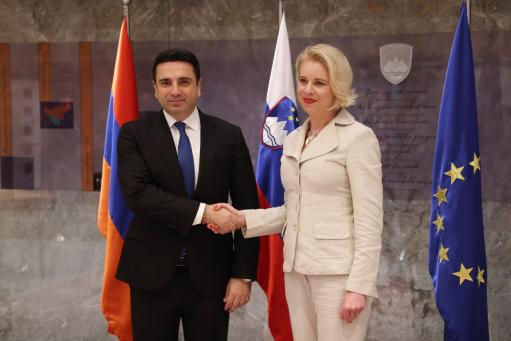 ՀՀ-ի և Սլովենիայի ԱԺ նախագահները քննարկել են անվտանգային իրավիճակը Հարավային Կովկասում և Եվրոպայում