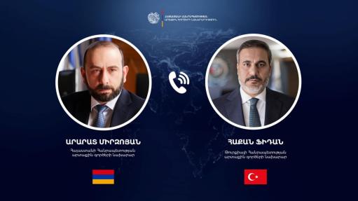 МИД РА: Мирзоян и Фидан затронули процесс урегулирования отношений между Арменией и Турцией