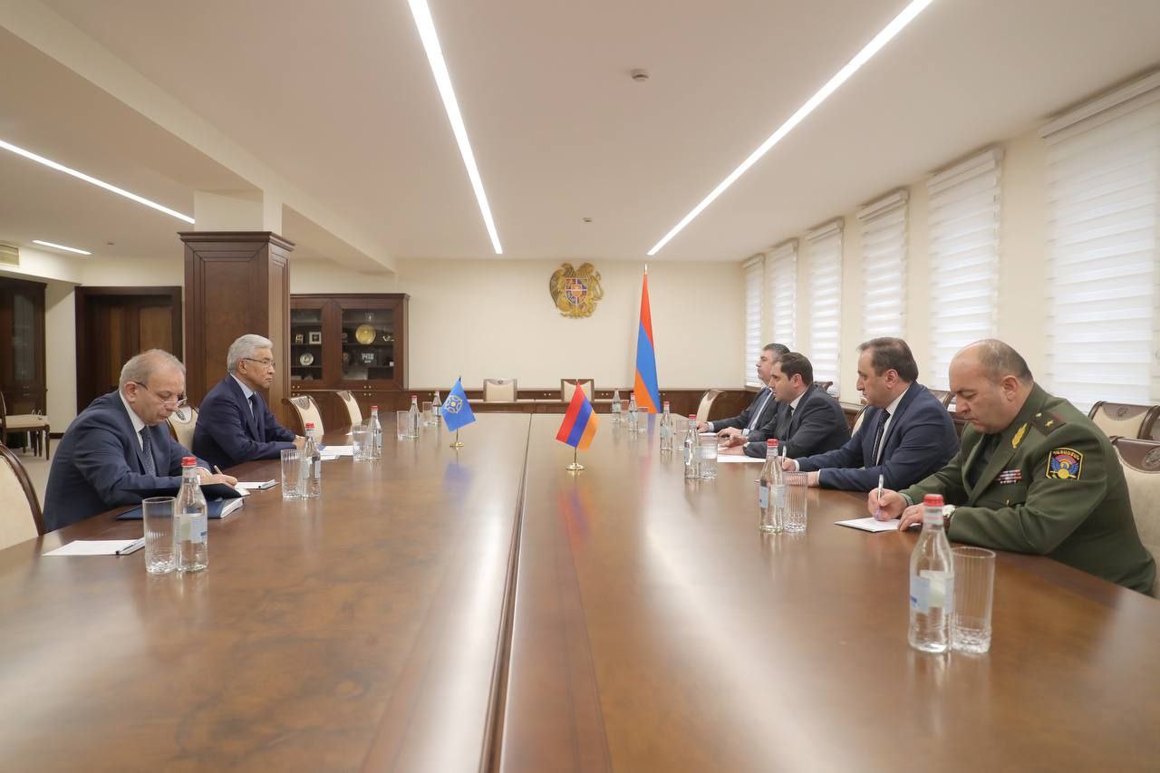 Глава МИД Армении Сурен Папикян принял Генсека ОДКБ Имангали Тасмагамбетова