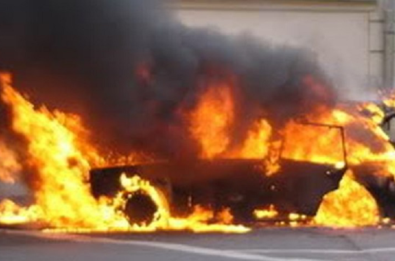 Մասիս-Նորամարգ ավտոճանապարհին այրվել է«ՎԱԶ-2107» մակնիշի ավտոմեքենա