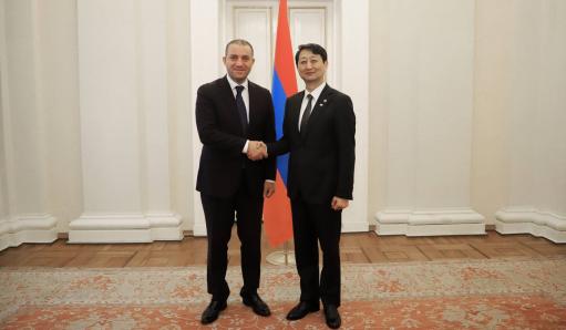 Քերոբյանն իր գործընկերոջ հետ քննարկել է հայ-կորեական համագործակցության հեռանկարային ուղղությունները