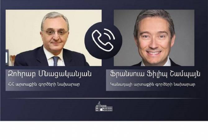 Կանադայի ԱԳՆ-ն Մնացականյանի հետ զրույցում կարևորել է վերիֆիկացիոն մեխանիզմների ներդրումը հակամարտությունում