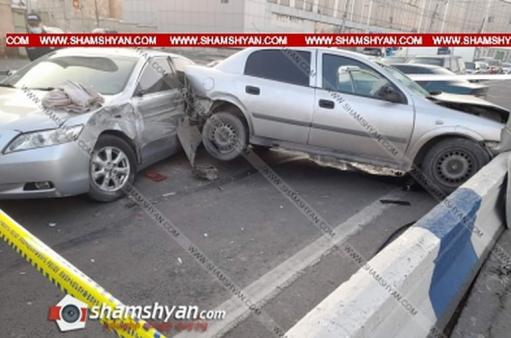 Երևանում բախվել են Toyota Camry-ն ու Opel-ը. կա վիրավոր