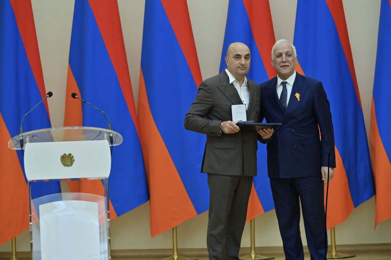 «Նոա» ՖԱ նախագահ Վարդգես Վարդանյանը պարգևատրվել է Անանիա Շիրակացու մեդալով