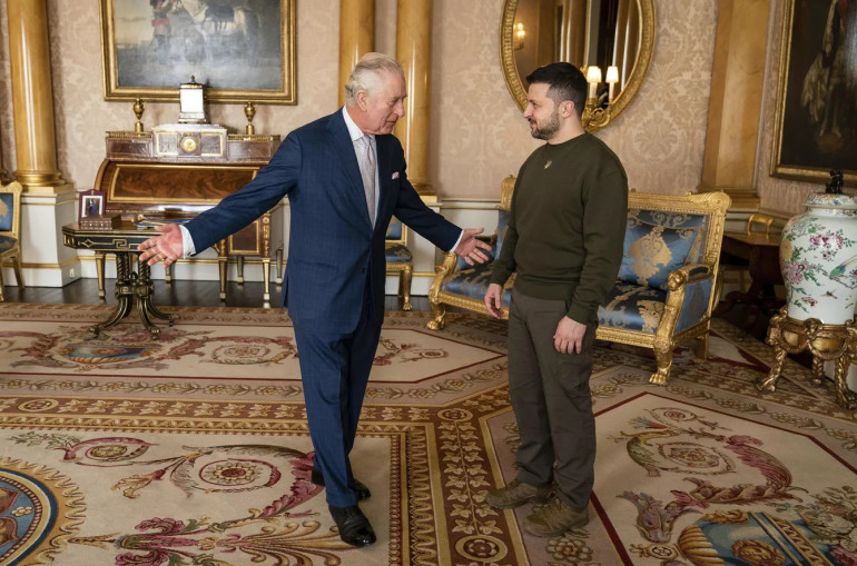 Զելենսկին Բուքինգհեմյան պալատում հանդիպել է Չարլզ III-ի հետ. Ուկրաինայի նախագահը կմենկի նաև Փարիզ ու Բրյուսել