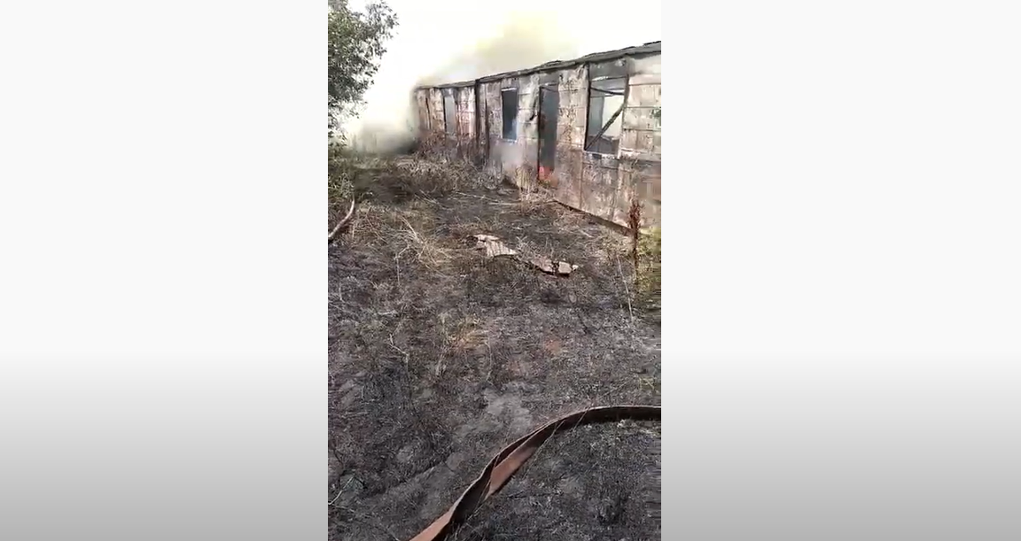 Հրդեհ Բերդավան գյուղում. այրվում է երեք վագոն-տնակ