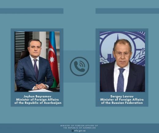 Байрамов и Лавров обсудили вопросы двустороннего сотрудничества между Азербайджаном и Россией