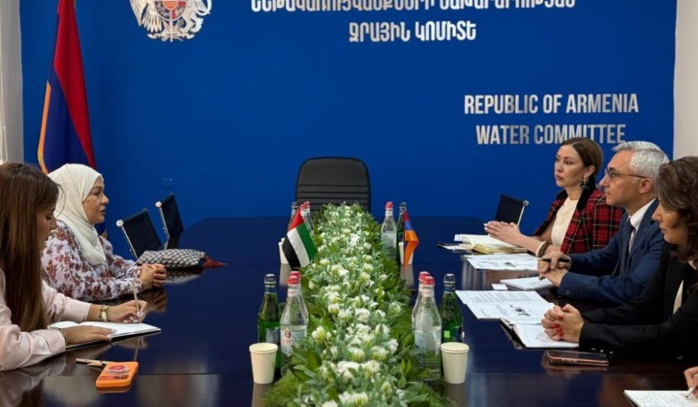 Ջրային կոմիտեի նախագահն ու ՀՀ-ում ԱՄԷ դեսպանը քննարկվել են ջրային ոլորտում համագործակցության հնարավորությունները