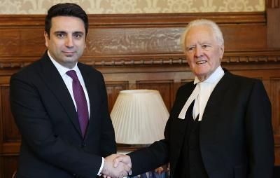 Ալեն Սիմոնյանը Լոնդոնում հանդիպել է Լորդերի պալատի խոսնակի հետ