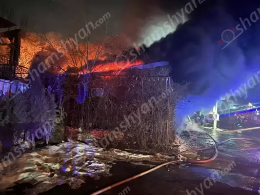 Խոշոր հրդեհ՝ Արամուսում հայտնի «Սարի տակ» ռեստորանային համալիրում․ այրվել են 7 ձմեռային և 2 երկհարկանի բացօթյա տաղավարներ