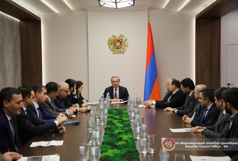 ԱԽ քարտուղարի գլխավորությամբ քննարկվել է Ազգային անվտանգության ռազմավարության հայեցակարգը