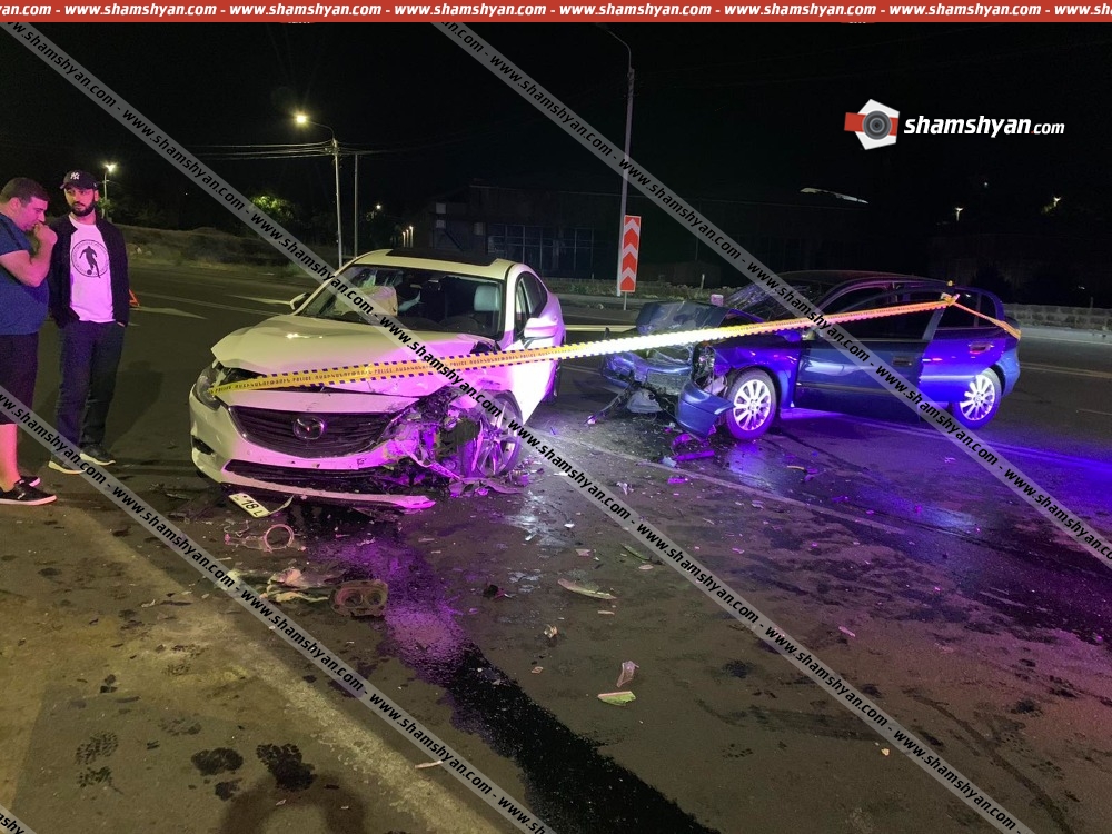 Երևանում բախվել են Mazda-ն ու Opel-ը. կան վիրավորներ