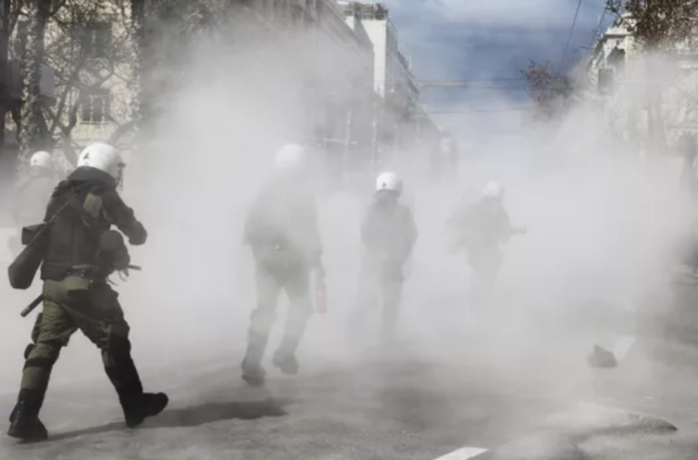 Հունաստանում պաղեստինամետ ցույցի մասնակիցների դեմ ոստիկաններն արցունքաբեր գազ են կիրառել