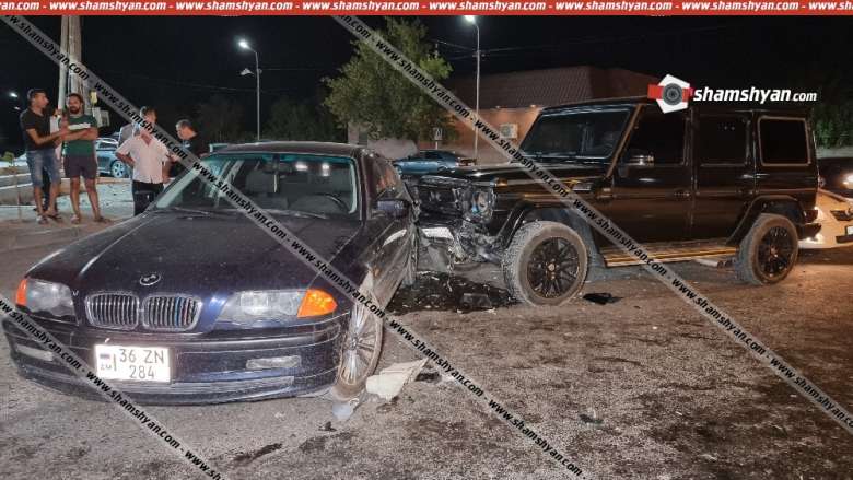 Արարատի մարզում բախվել են Mercedes G-500-ը, BMW-ն ու ՎԱԶ-21103-110-ը. 3 վիրավորներից մեկը երեխա է