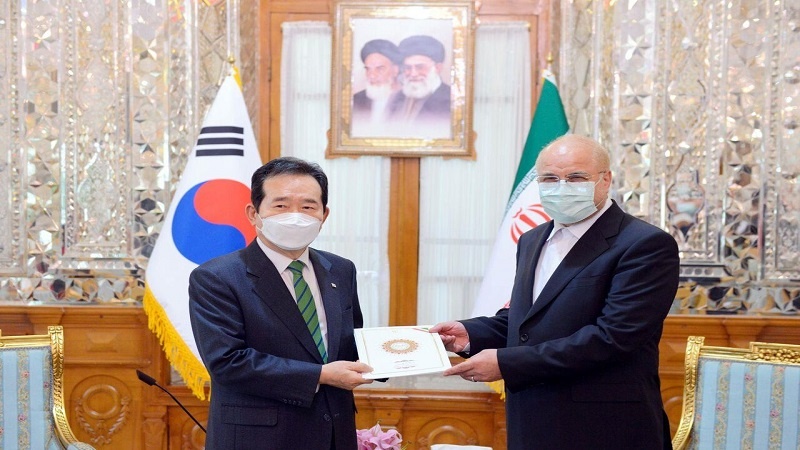 ԻԻՀ խորհրդարանի նախագահը կարևորել է Հարավային Կորեայում Իրանի արգելափակված ռեսուրսներն ազատելու համար հրատապ լուծումներ ներկայացնելը