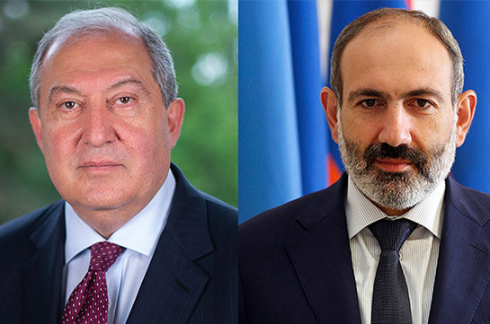 Արմեն Սարգսյանը Նիկոլ Փաշինյանին շնորհավորել է վարչապետի պաշտոնում նշանակվելու առթիվ