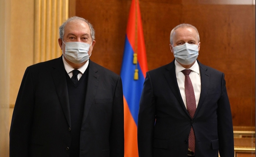 Նախագահ Արմեն Սարգսյանն ընդունել է Հայաստանում Ռուսաստանի Դաշնության դեսպան Սերգեյ Կոպիրկինին