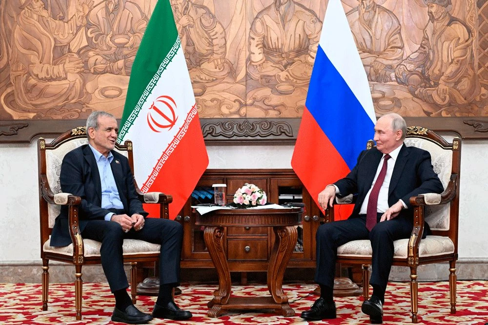 Փեզեշքիանը Պուտինի հետ հանդիպմանը շնորհակալություն է հայտնել Ռուսաստանին Իրանին աջակցելու համար