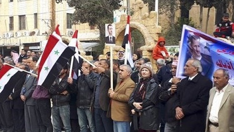  Ալ-Հասաքայի բնակիչները բողոքի ցույց են անցկացրել ԱՄՆ-ի կողմից հովանավորվող ուժերի դեմ