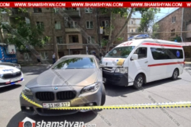 Երևանում բախվել են կանչով հիվանդի մոտ մեկնող շտապօգնության ավտոմեքենան ու BMW-ն, բժիշկն ու բուժքույրը հոսպիտալացվել են