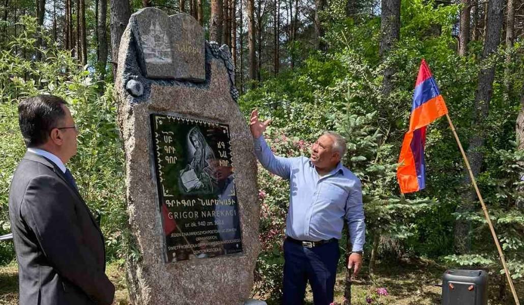 Լեհաստանի Պոլանուվի Սուրբ Լեռան մոտ տեղի է ունեցել Գրիգոր Նարեկացու հուշաքարի հանդիսավոր բացումը