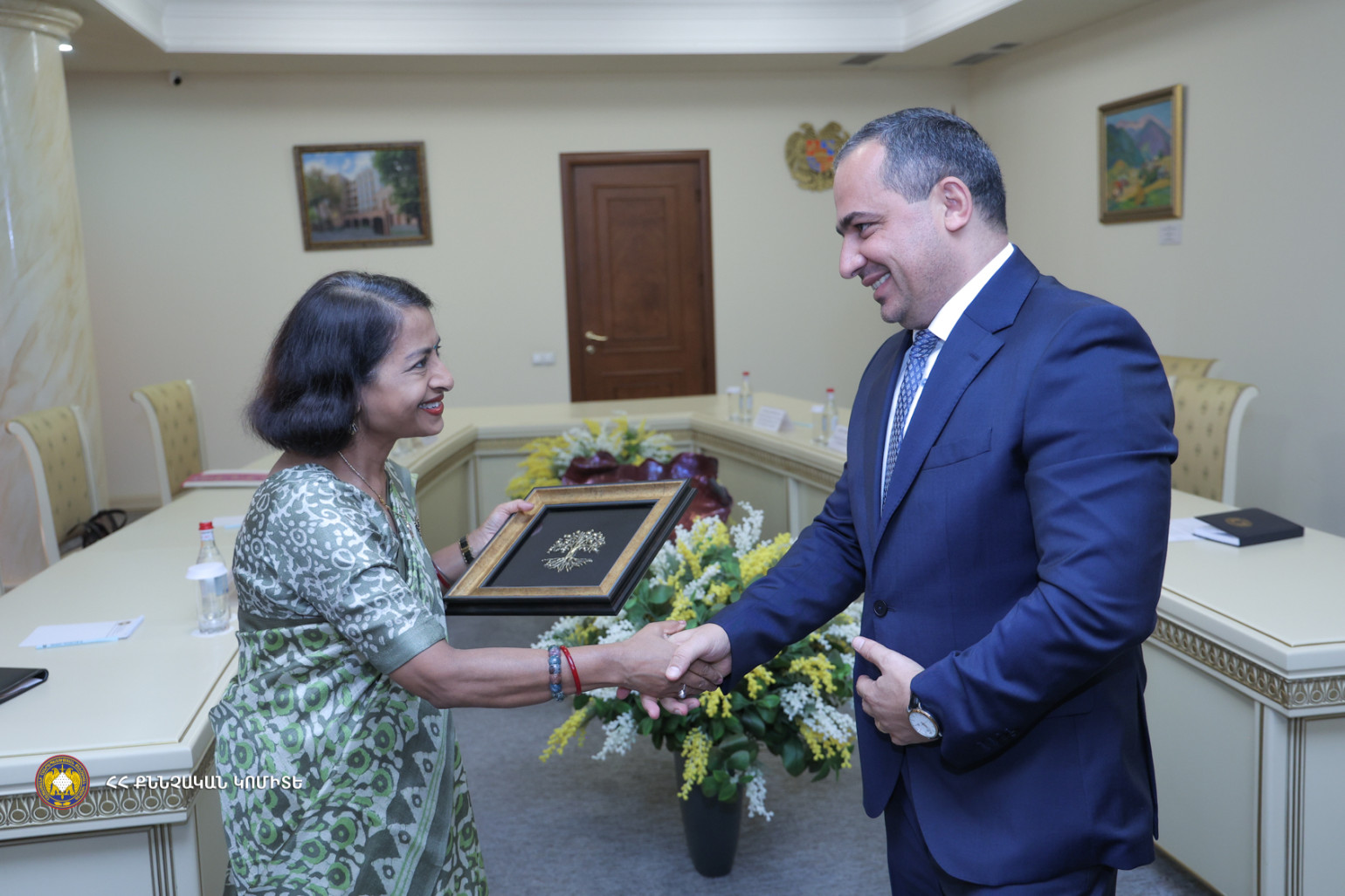 Քննչական կոմիտեի նախագահ Արթուր Պողոսյանն ընդունել է ՀՀ-ում Հնդկաստանի դեսպանին