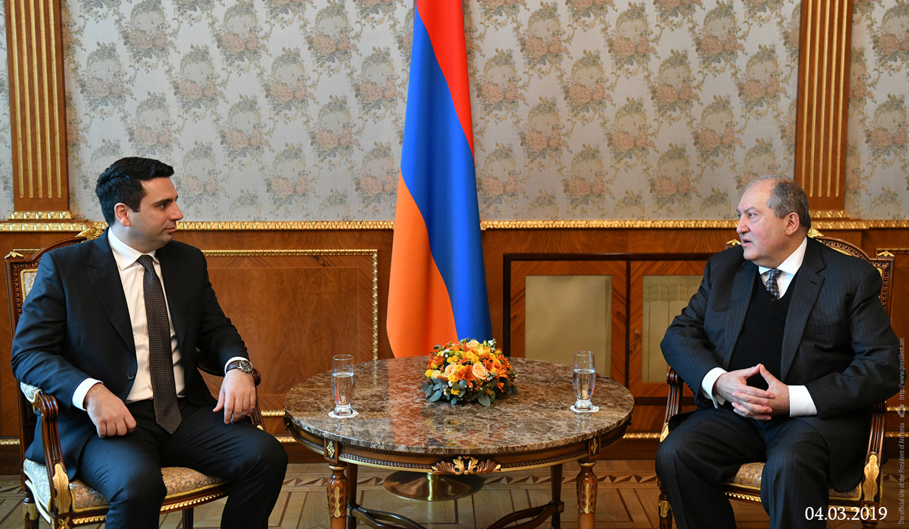 Արմեն Սարգսյանը շնորհավորել է Ալեն Սիմոնյանին՝ ԱԺ նախագահի պաշտոնում ընտրվելու առթիվ