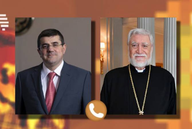 Состоялся телефонный разговор президента Арутюняна с Католикосом Великого Дома Киликийского Арамом Первым