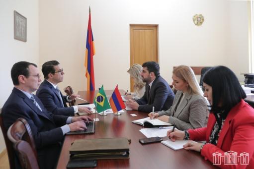Հայաստանը շահագրգռված է Բրազիլիայի հետ մի շարք բնագավառներում համագործակցության զարգացմամբ. Խանդանյան