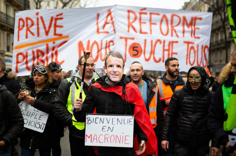 Ֆրանսիայում կենսաթոշակային բարեփոխումների դեմ համազգային բողոքի ակցիաների, գործադուլների և ցույցերի օր է