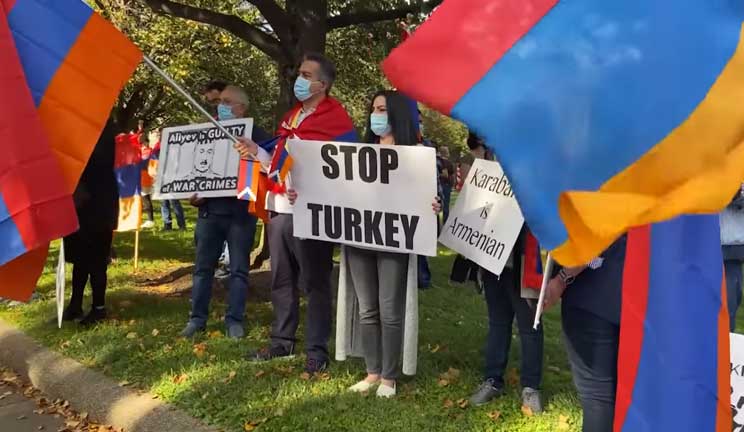 Վաշինգտոնում հայերն ԱՄՆ նախագահից պահանջել են կանգնեցնել Թուրքիային