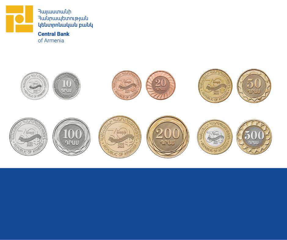 ՀՀ կենտրոնական բանկը շրջանառության մեջ է դնում անվանական արժեքով շրջանառու հիշատակային մետաղադրամներ