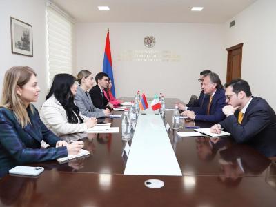 Սրբուհի Գալյանն Իտալիայի դեսպանին է ներկայացրել նախարարության բարեփոխումների օրակարգը