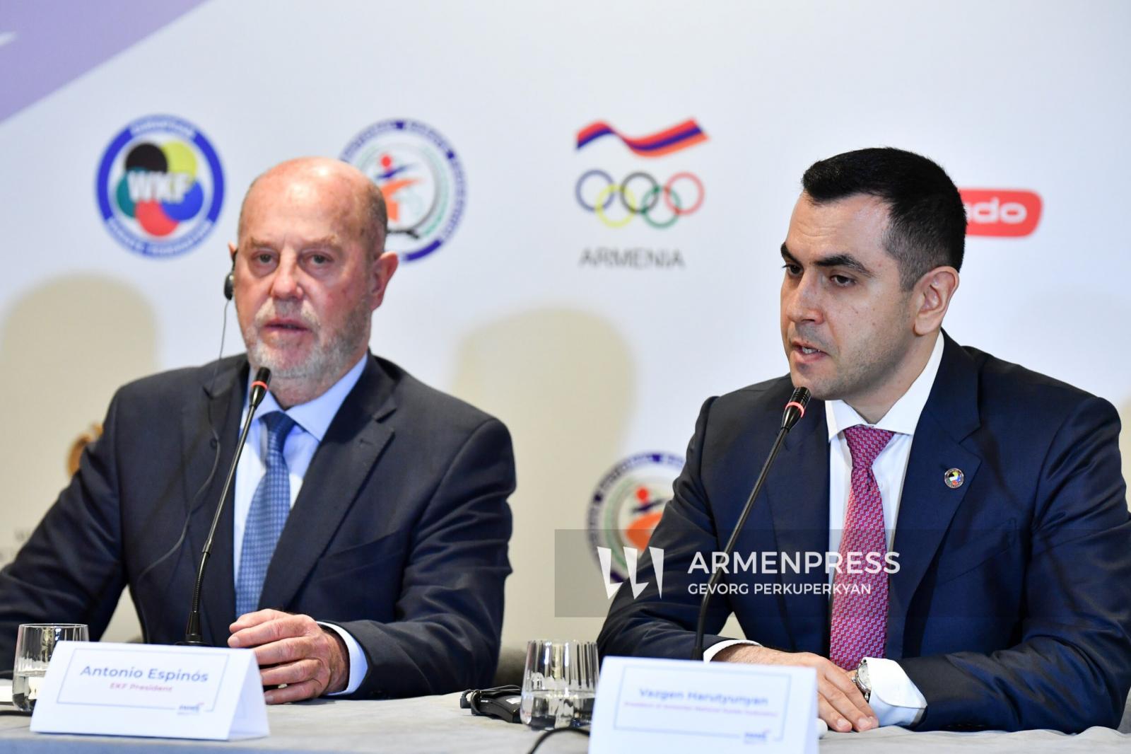 Հայաստանի կարատեի ֆեդերացիայի առաջարկը համապատասխանում էր Եվրոպայի առաջնությունն ընդունելու չափանիշներին. Եվրոպական ֆեդերացիայի նախագահ