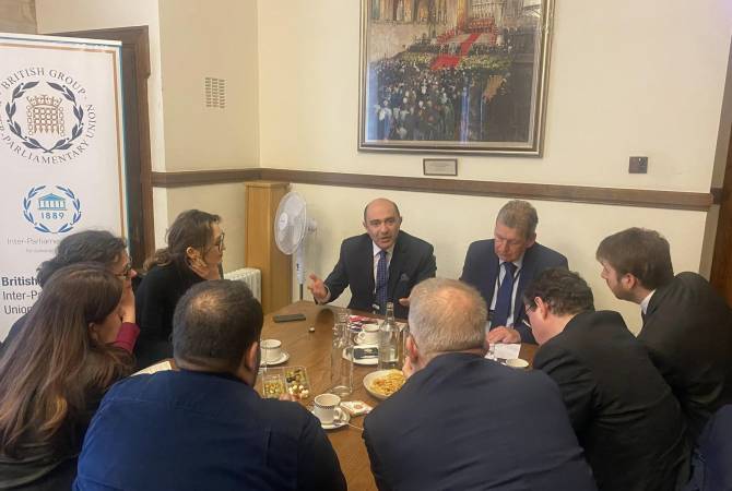 Էդմոն Մարուքյանը Մեծ Բրիտանիայի ԱԳՆ-ում և խորհրդարանում ներկայացրել է Ադրբեջանի հետ խաղաղության պայմանագրի բանակցային գործընթացը