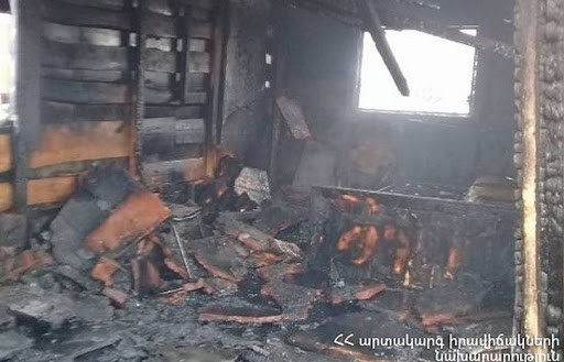 Նոր Խարբերդում վագոն-տնակ է այրվել