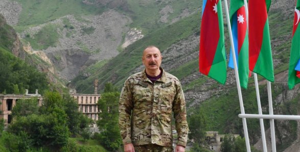 Предприняв необходимые действия, мы добились желаемого на территориях, находящихся сегодня под контролем российской миротворческой миссии: Алиев 