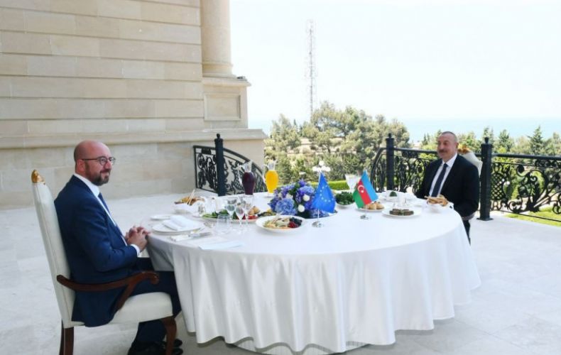 Ալիևն այսօր ընդունել է Եվրախորհրդի նախագահ Շառլ Միշելին