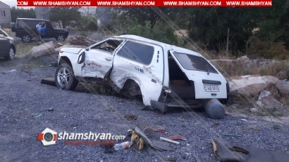 Կոտայքի մարզում բախվել են Toyota Camry-ն և «Վեոլիա Ջուր» ընկերությանը պատկանող Niva-ն