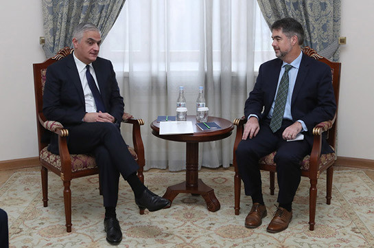 Փոխվարչապետ Մհեր Գրիգորյանն ընդունել է ԱՄՀ հայաստանյան առաքելության ղեկավարին