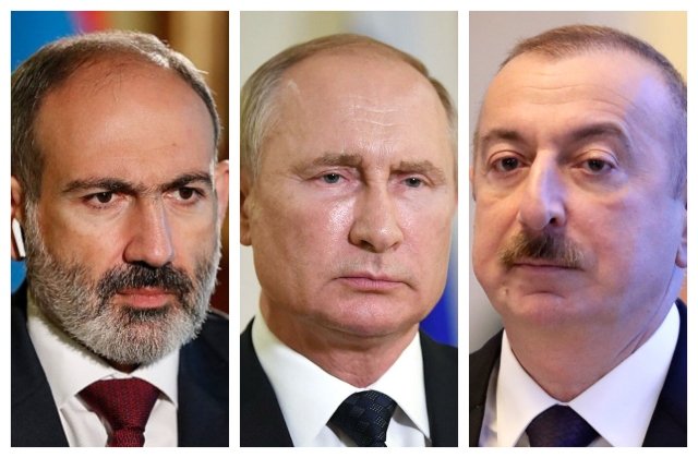 В Кремле начались переговоры Путина, Пашиняна и Алиева