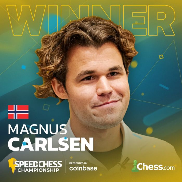 Մագնուս Կարլսենը երրորդ անգամ նվաճեց Speed Chess Championship-ի տիտղոսը